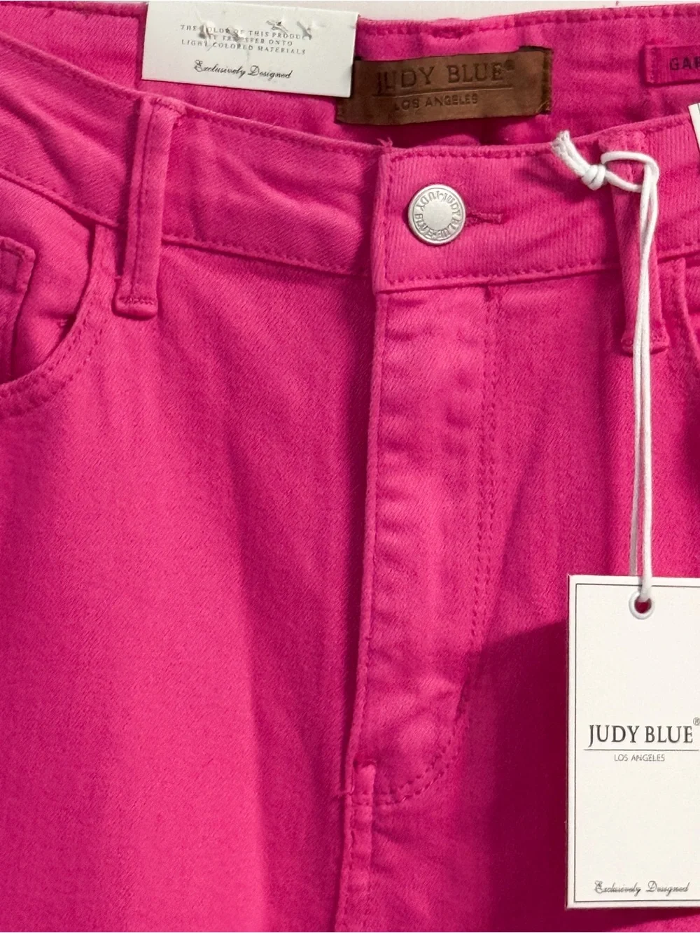 Judy Blue Pink Garment Dyed High Waist Flare Jeans 11/30 NWT - Picture 4 of 17